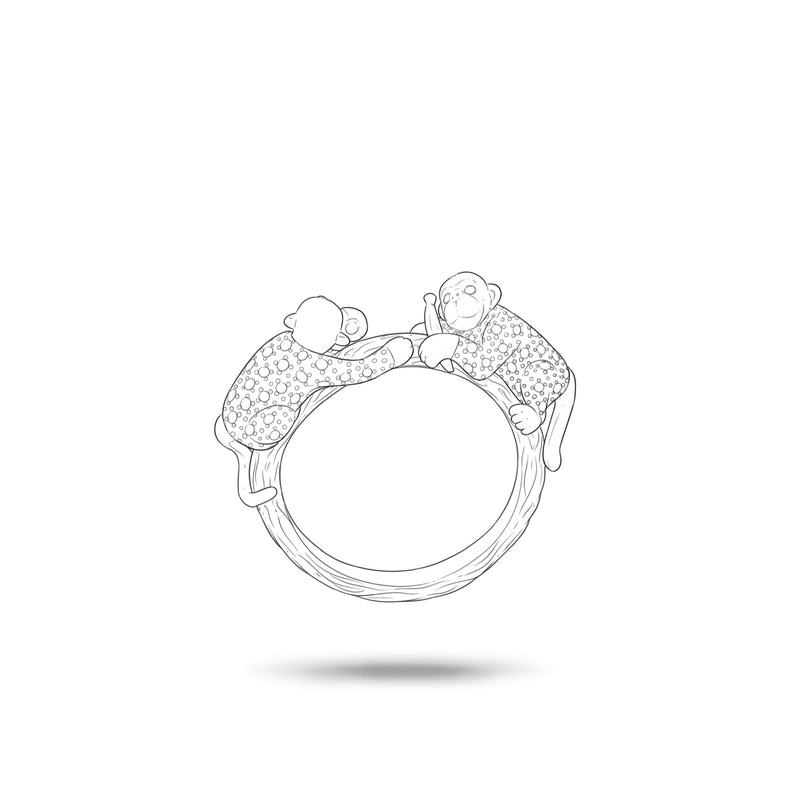 The Family Tree Monkey Ring