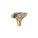 Scarab Abalone Cocktail Ring