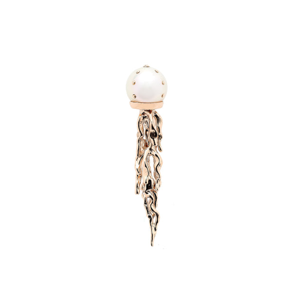 Jellyfish White Pearl Stud