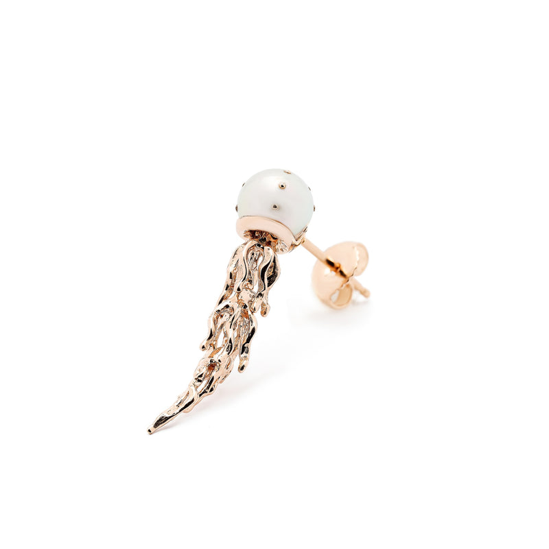 Jellyfish White Pearl Stud