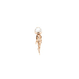 Mini Jellyfish White Pearl Stud