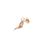 Mini Jellyfish White Pearl Stud