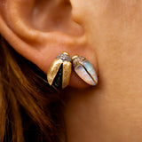 Mini Scarab Opal Stud