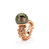 Jellyfish Tahitian Pearl Ring in Rose Gold with Diamonds