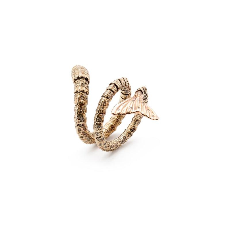 Meandering Mermaid Tail Ring