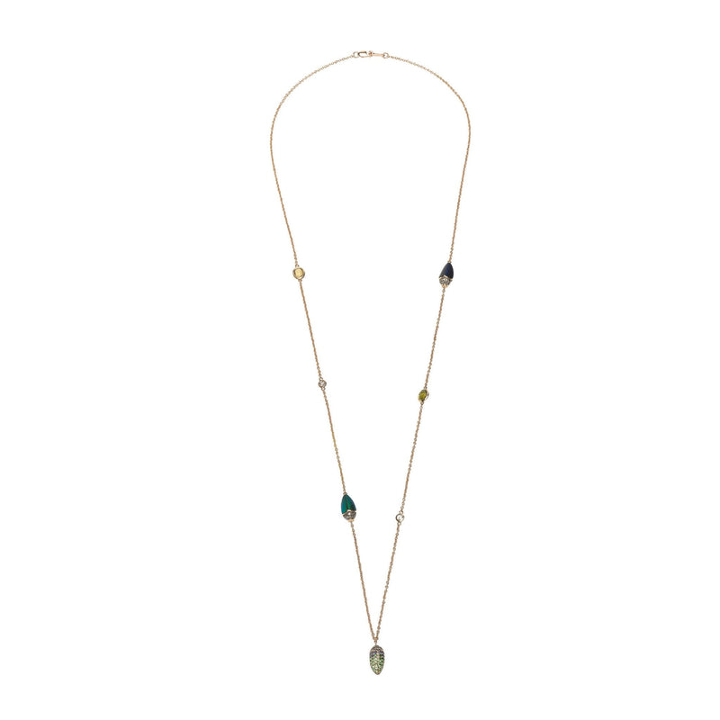 Scarab Trio Necklace Necklaces Bibi van der Velden